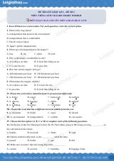 Đề thi giữa kì 2 Tiếng Anh 7 iLearn Smart World - Đề số 2